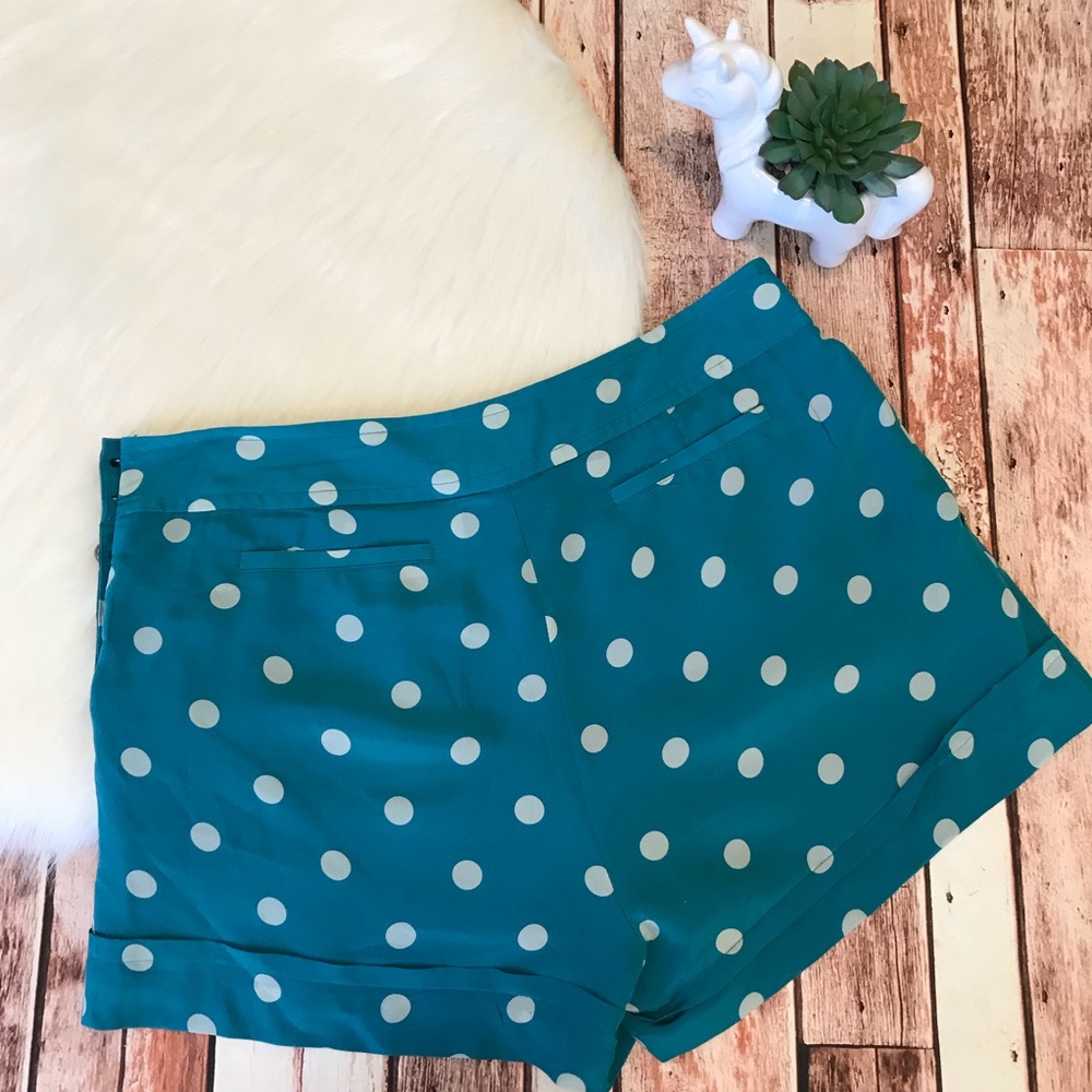 Plenty by Tracy Reese Shorts Polka Dot Size 6 Silk - Picture 3 of 8